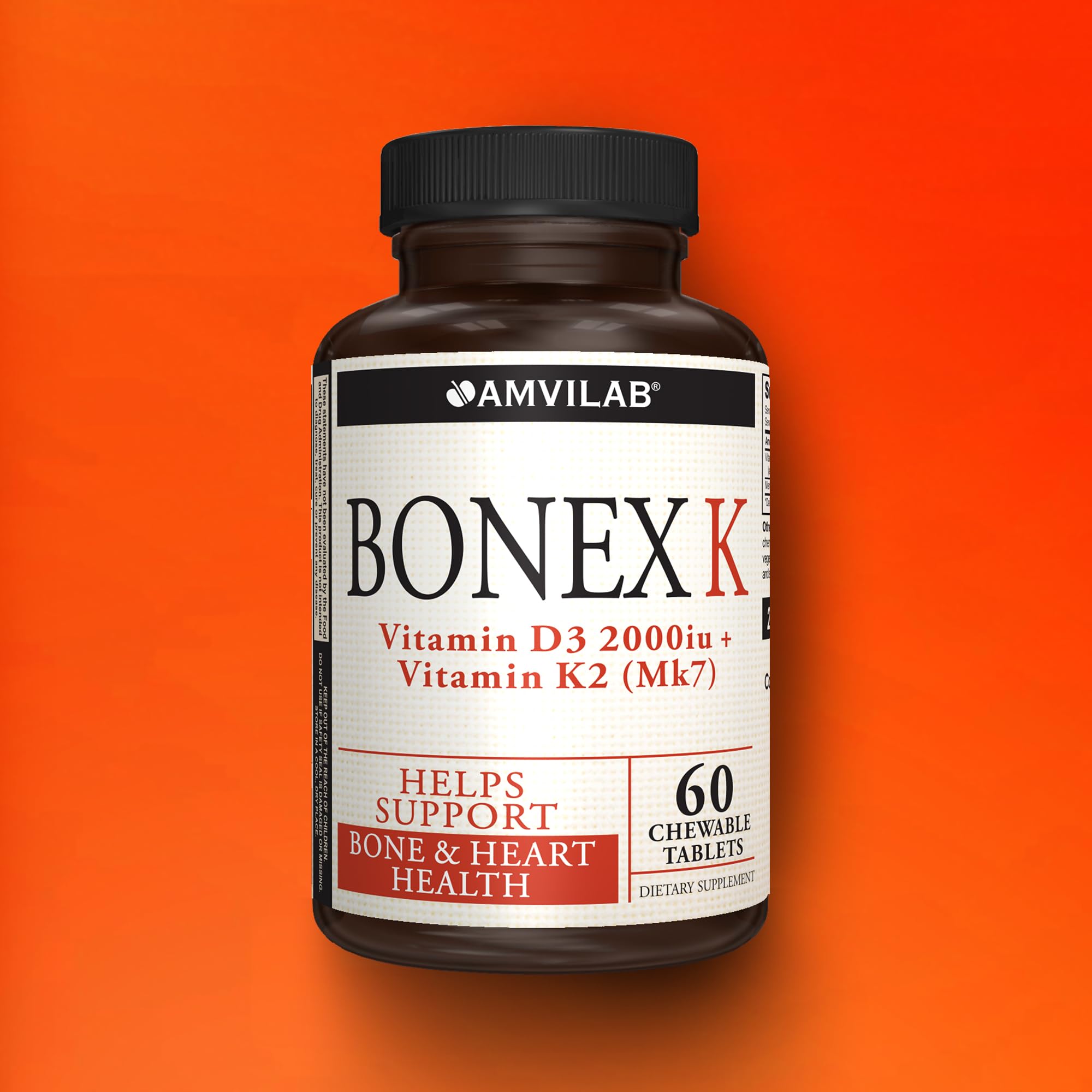 Foto 2 | Suplemento Amvilab Bonex K De Vitamina D3 2000 Ui Y K2 75 Mcg - Venta Internacional.