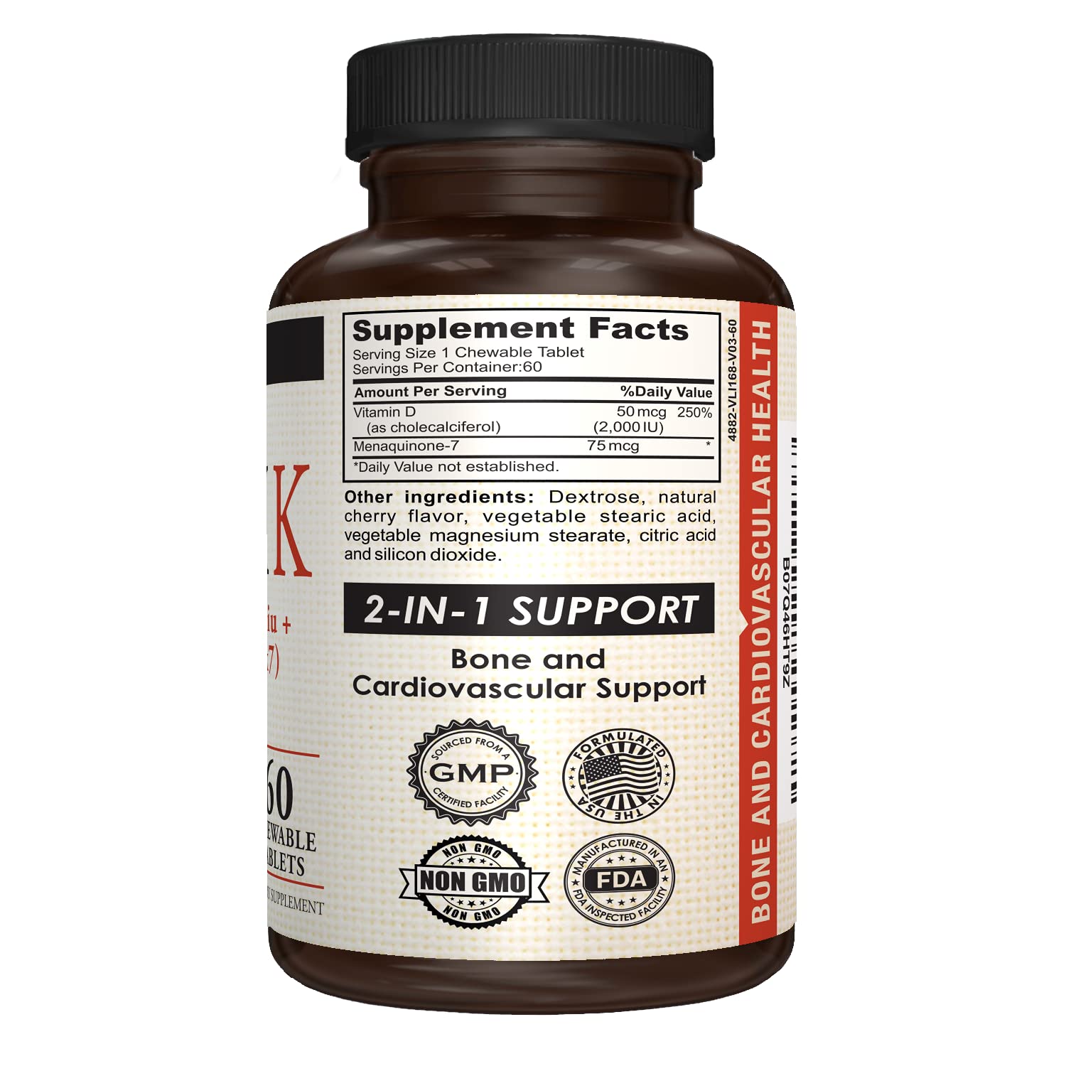 Foto 7 | Suplemento Amvilab Bonex K De Vitamina D3 2000 Ui Y K2 75 Mcg - Venta Internacional.