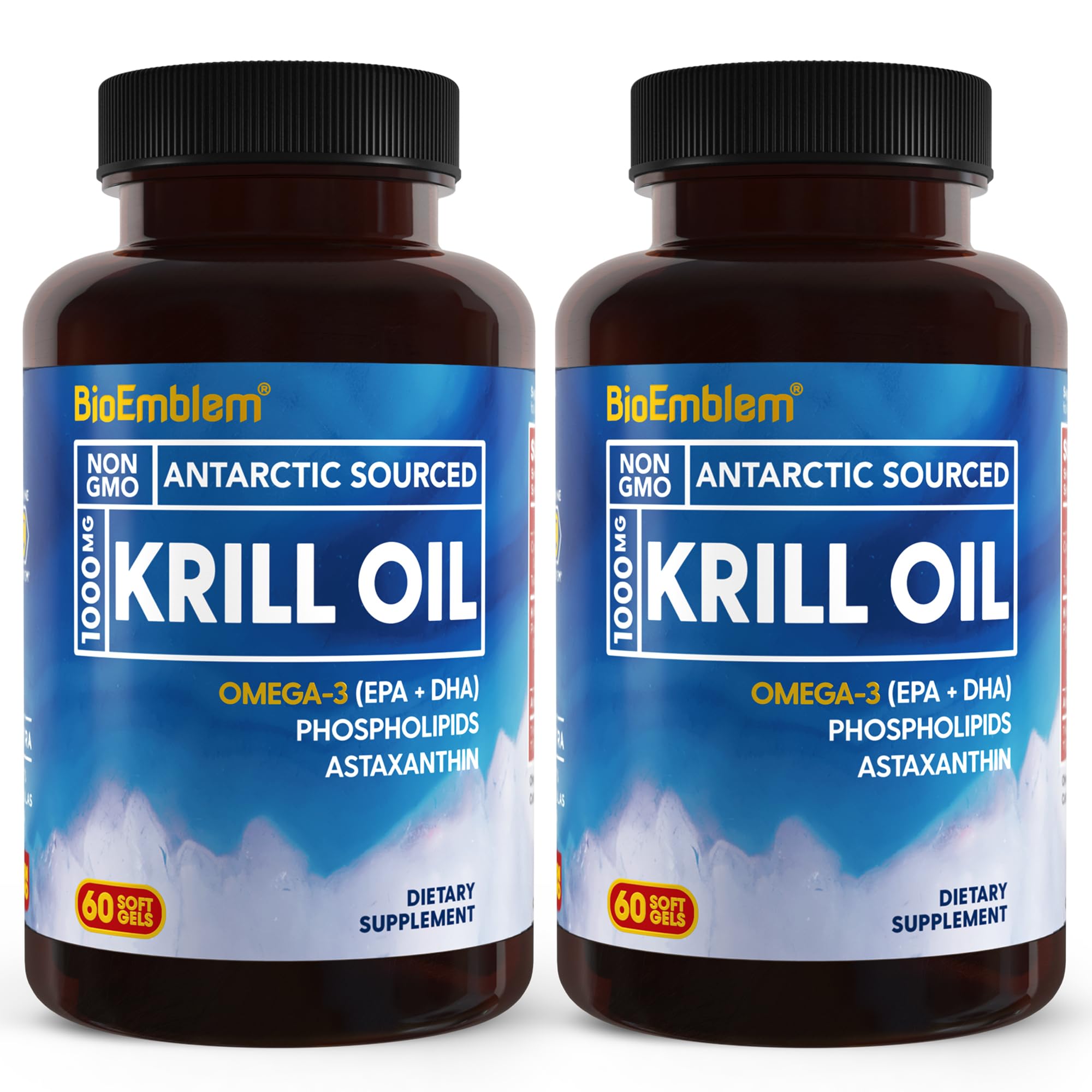Foto 1 | Cápsulas Blandas Bioemblem Antarctic De Aceite De Krill, 1000 Mg, 120 Unidades - Venta Internacional.