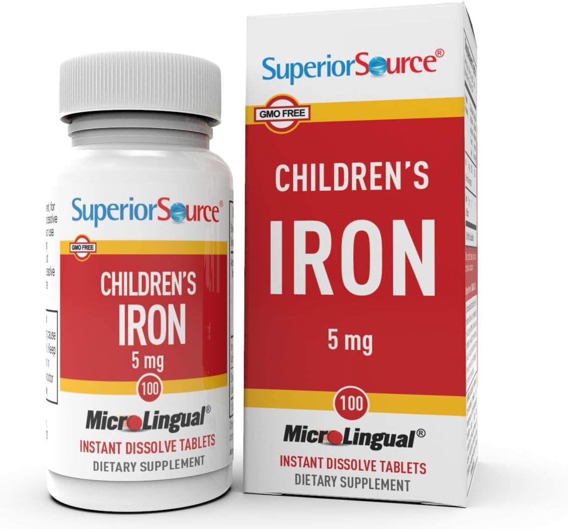 Foto 2 pulgar | Suplemento de Hierro Superior Source para Niños 5 mg 100 Comprimidos - Venta Internacional