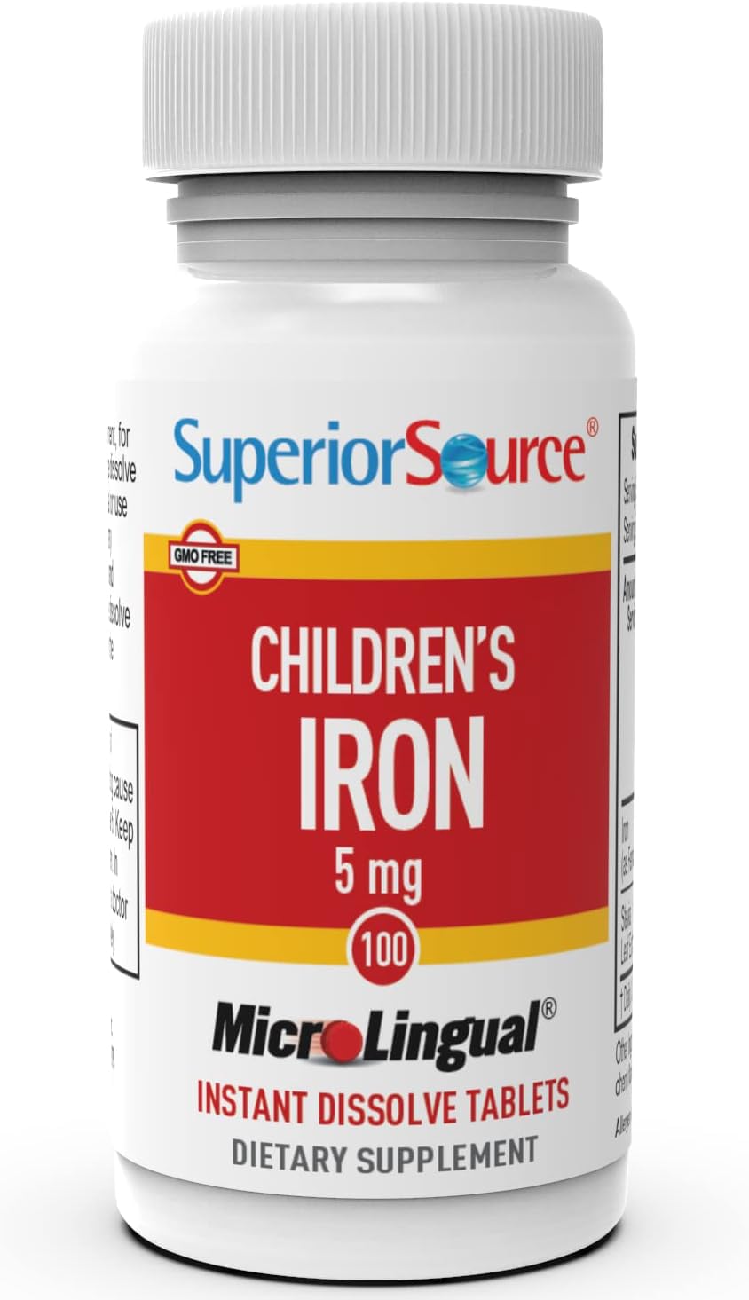 Foto 4 pulgar | Suplemento de Hierro Superior Source para Niños 5 mg 100 Comprimidos - Venta Internacional