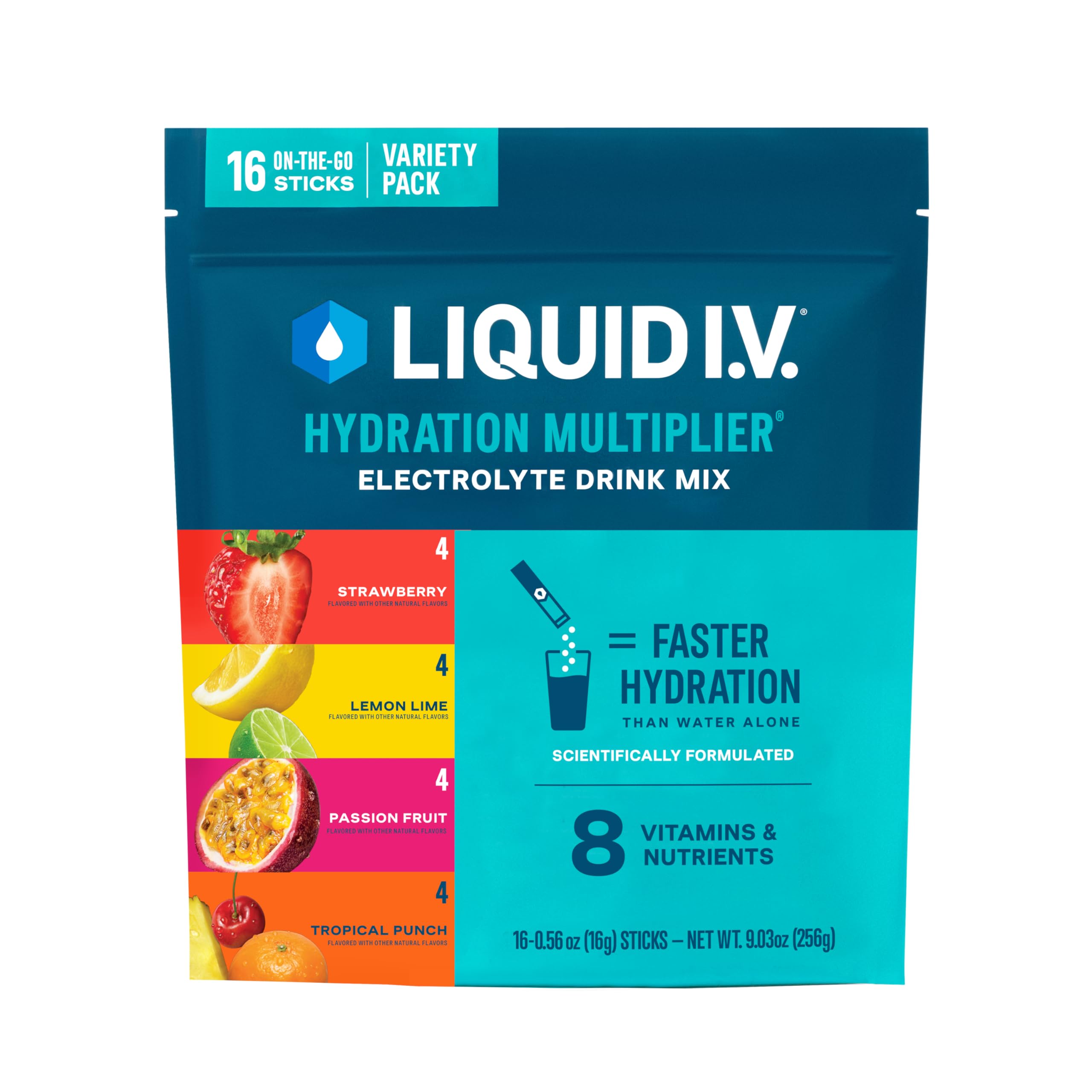 Foto 1 | Mezcla De Electrolitos En Polvo Para Bebidas Liquid I.v.  Hydration, 1 Paquete - Venta Internacional.