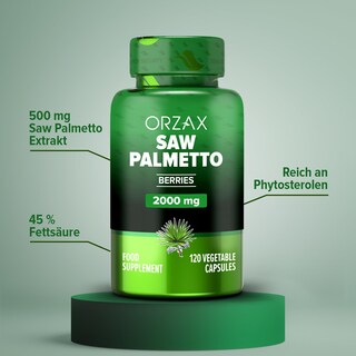 Foto 4 | Suplemento Prostático Orzax Con Extracto De Palma Enana Americana 2000 Mg - Venta Internacional.