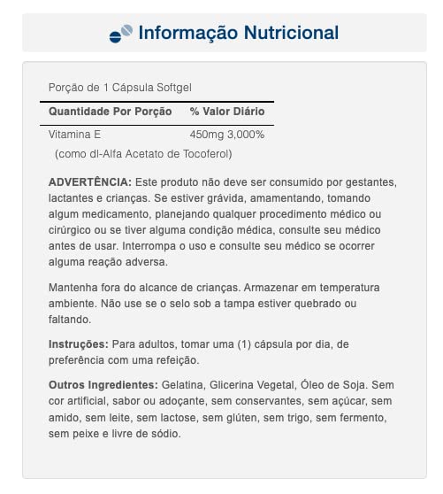 Foto 4 pulgar | Suplemento Puritan's Pride Con Vitamina E-1000 Ui, 50 Cápsulas Blandas - Venta Internacional.