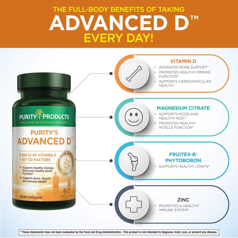 Foto 3 | Supplement Purity Products Dr. Cannell's Advanced D 60 Cápsulas - Venta Internacional.