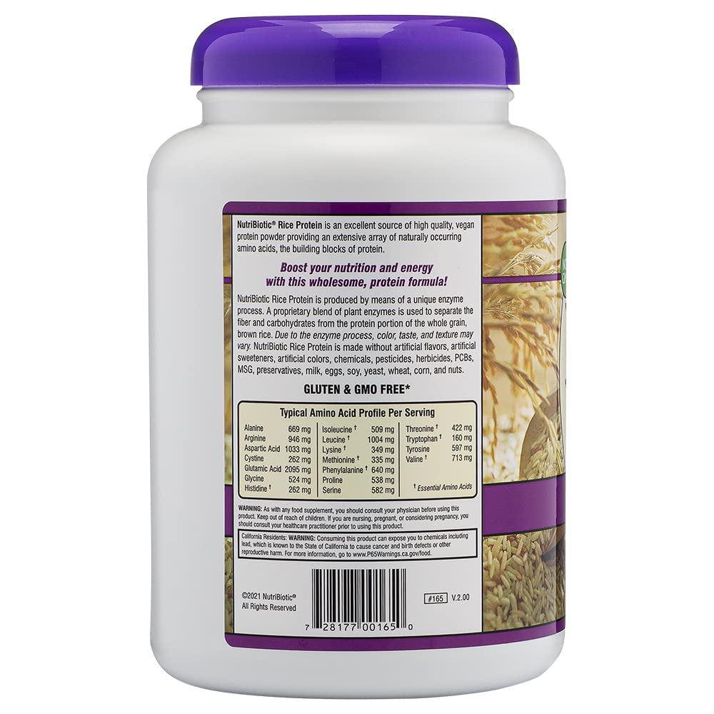 Foto 2 | Proteína En Polvo Nutribiotic De Arroz Mixto Con Bayas 600 G - Venta Internacional.