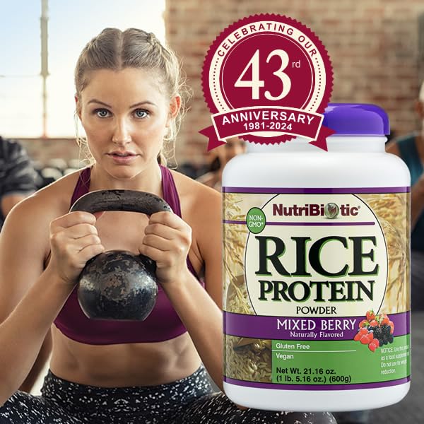 Foto 5 | Proteína En Polvo Nutribiotic De Arroz Mixto Con Bayas 600 G - Venta Internacional.
