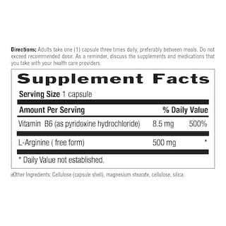 Foto 3 | Suplemento Country Life De L-arginina En Cápsulas De 500 Mg Con Vitamina B-6 - Venta Internacional.