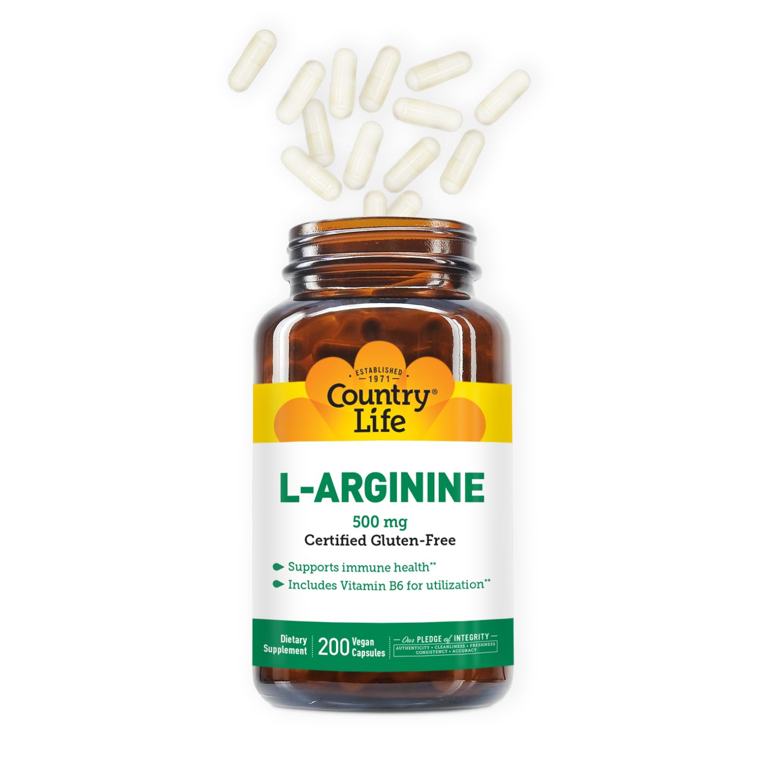 Foto 5 | Suplemento Country Life De L-arginina En Cápsulas De 500 Mg Con Vitamina B-6 - Venta Internacional.