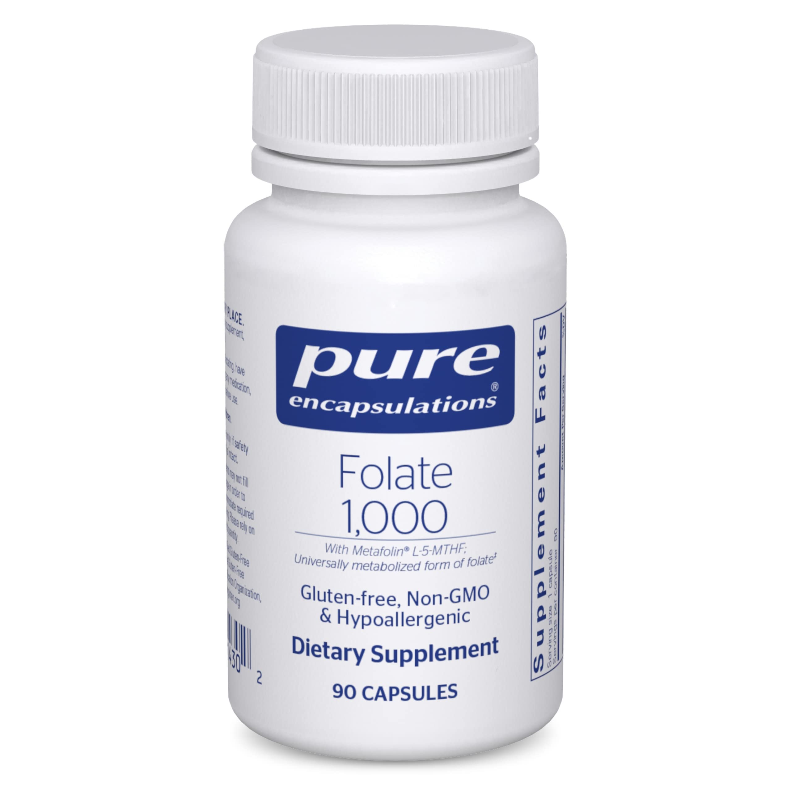 Foto 1 | Suplemento Pure Encapsulations Folate 1000 Metafolin L-5-mthf - Venta Internacional.