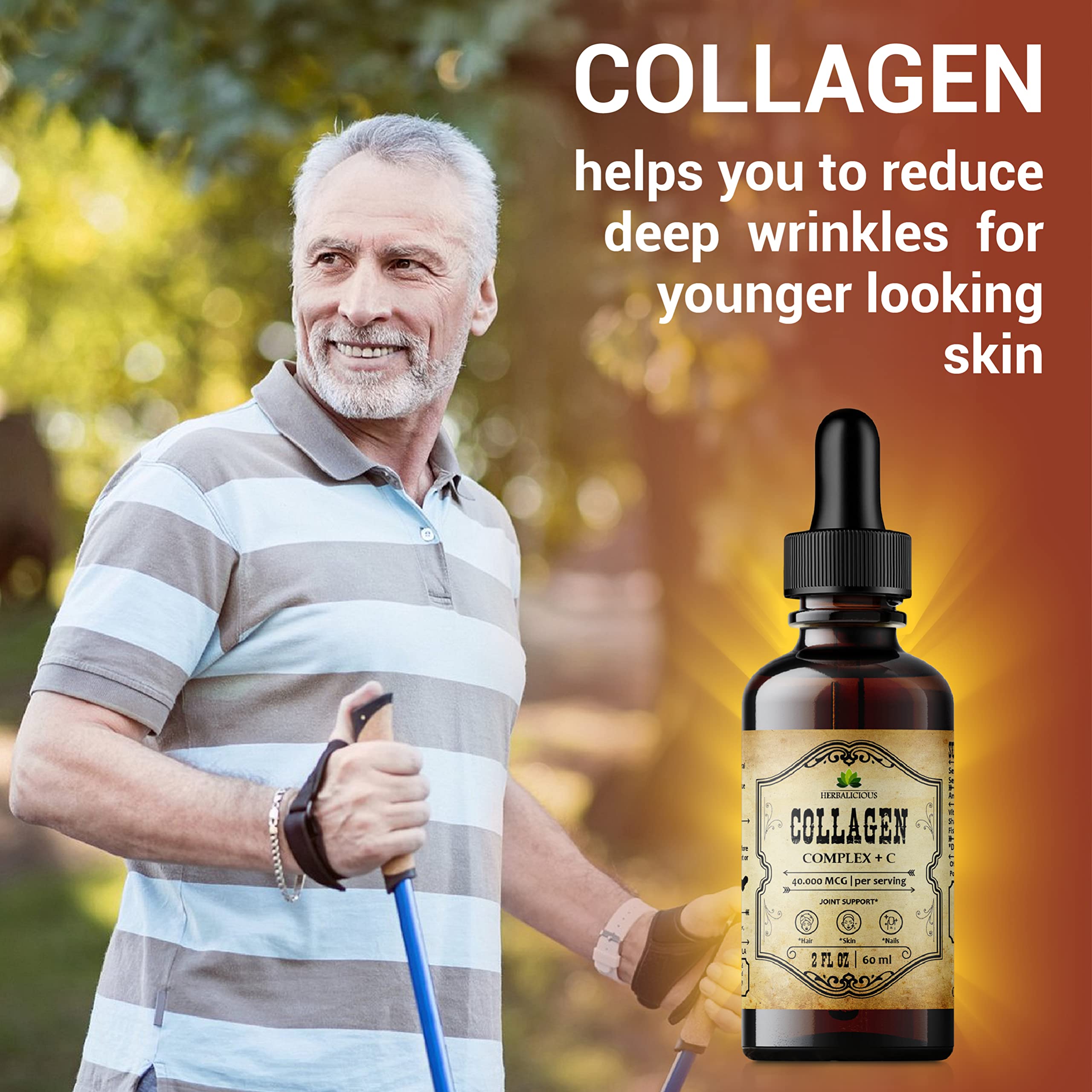 Foto 4 pulgar | Suplemento De Colágeno Líquido Herbalicious Collagen Complex + C - Venta Internacional.