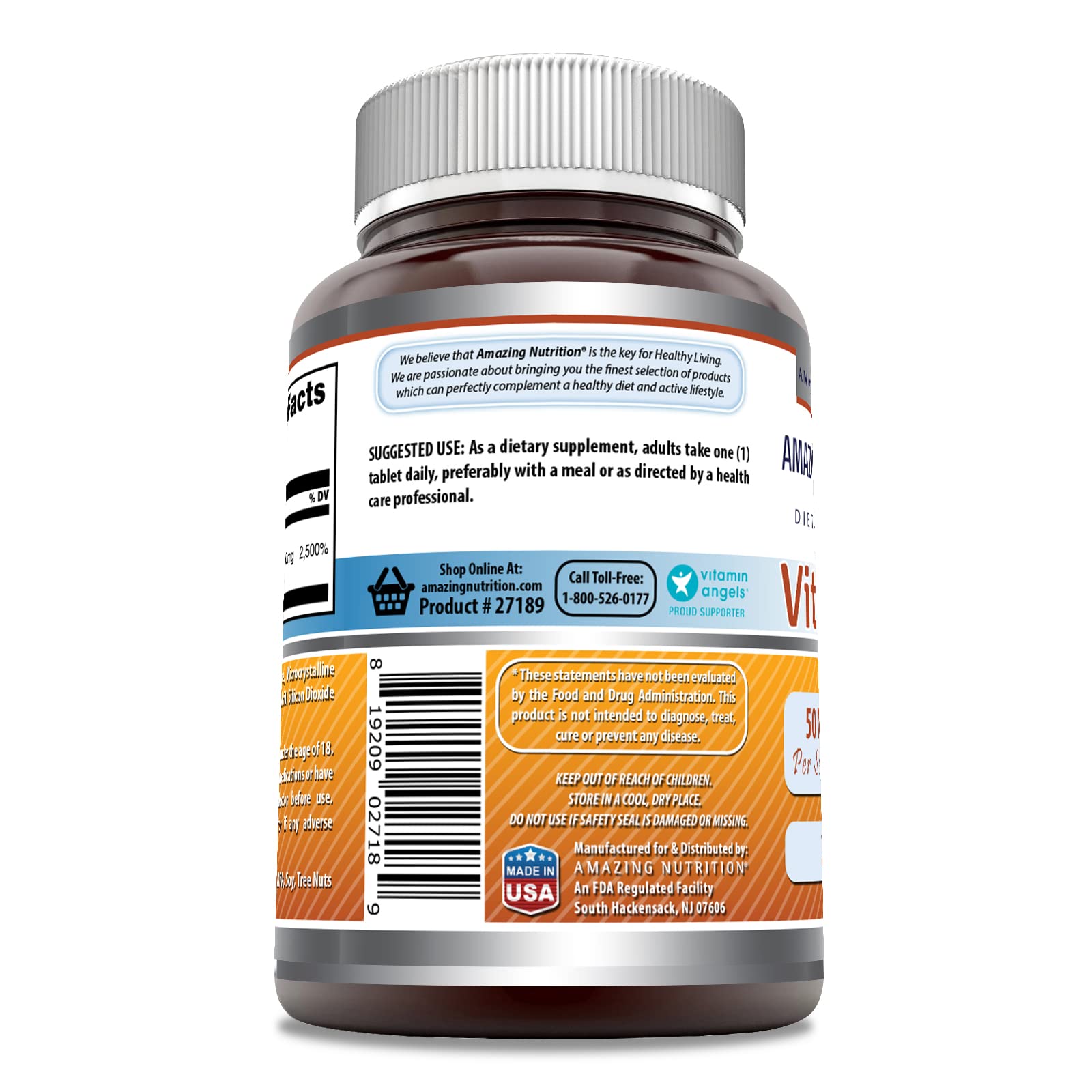 Foto 3 pulgar | Suplemento Amazing Formulas: Vitamina B6, Piridoxina, 50 Mg, 250 G - Venta Internacional.