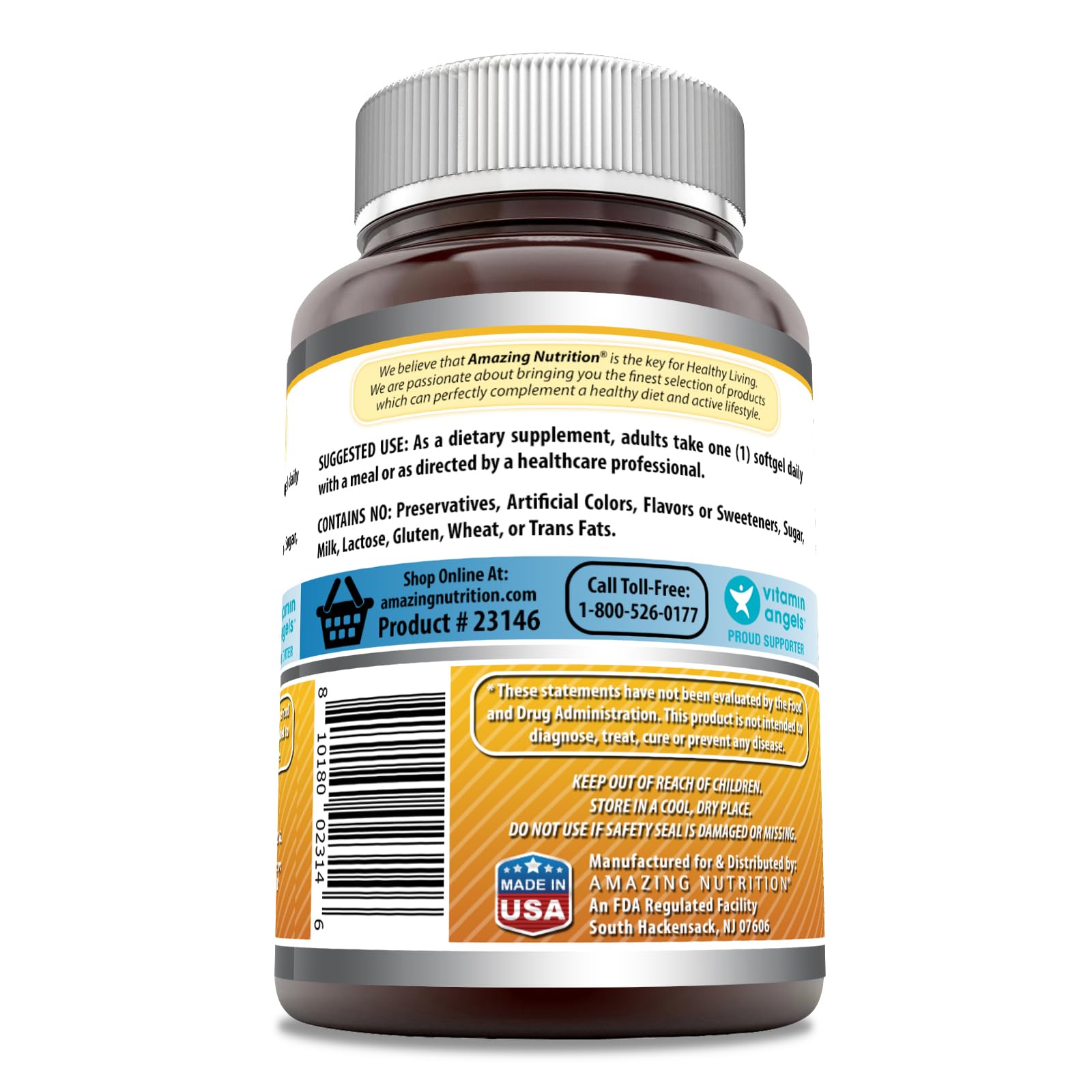 Foto 4 pulgar | Suplemento Amazing Formulas De Vitamina D3 5000 Ui 360 Cápsulas Blandas - Venta Internacional.
