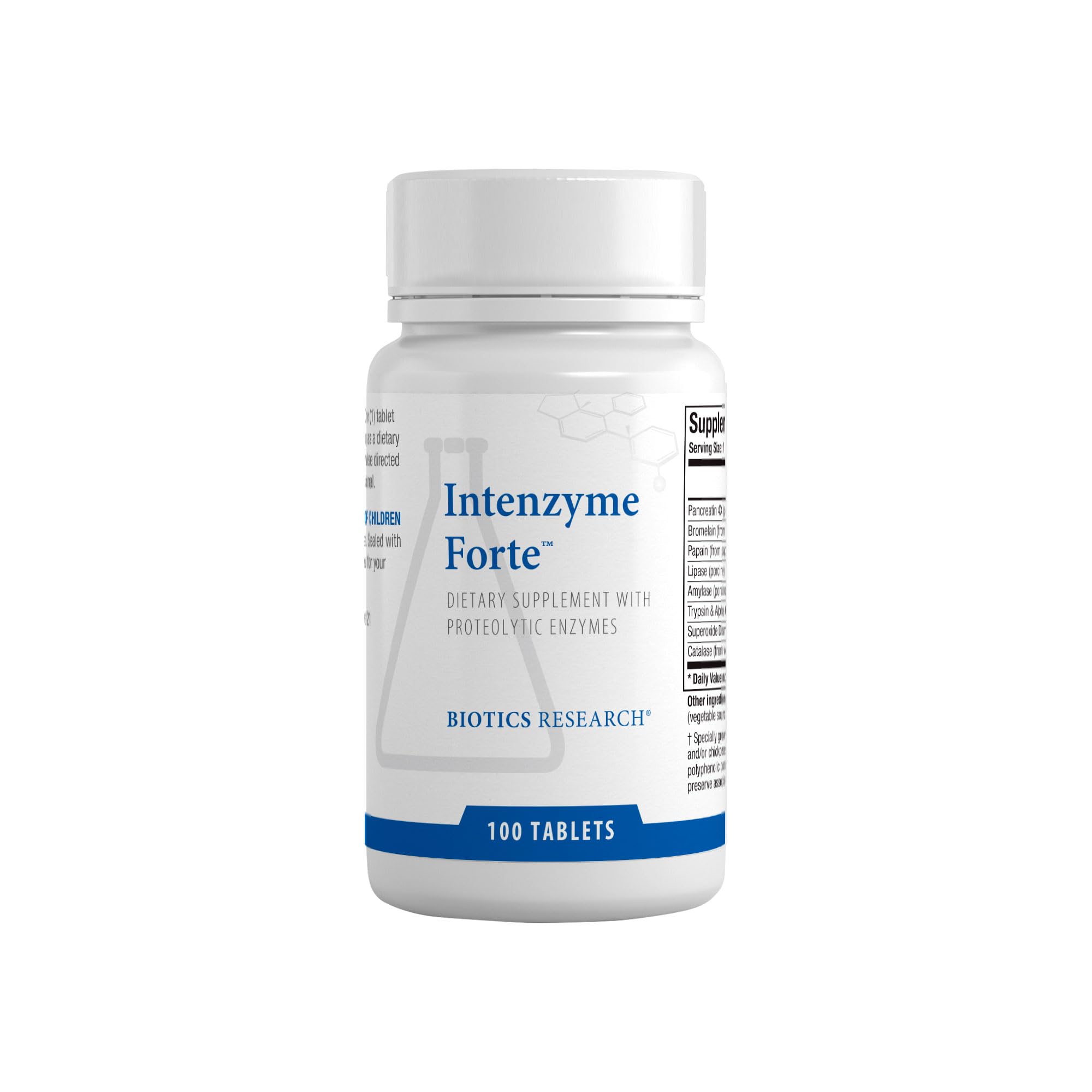 Foto 2 pulgar | Suplemento Biotics Research Intenzyme Forte 100 Comprimidos - Venta Internacional.