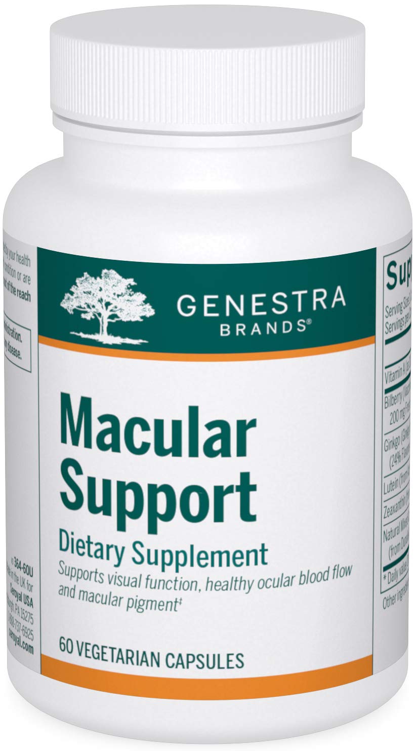 Suplemento Macular Support De Genestra Brands, 60 Cápsulas - Venta Internacional.