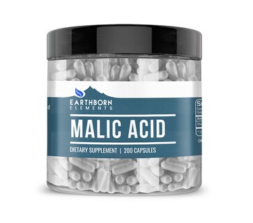 Foto 1 | Suplemento Dietético Earthborn Elements, Ácido Málico, 200 Cápsulas - Venta Internacional.