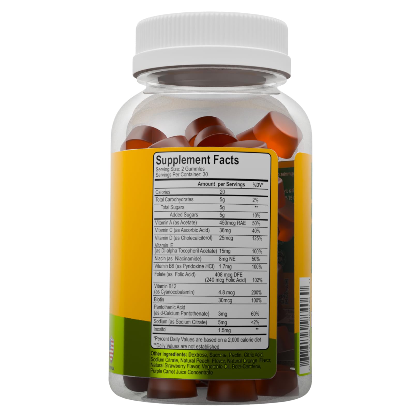 Foto 2 | Gomitas Multivitamínicas Alfa Vitamins Para Adultos 60 Unidades - Venta Internacional.