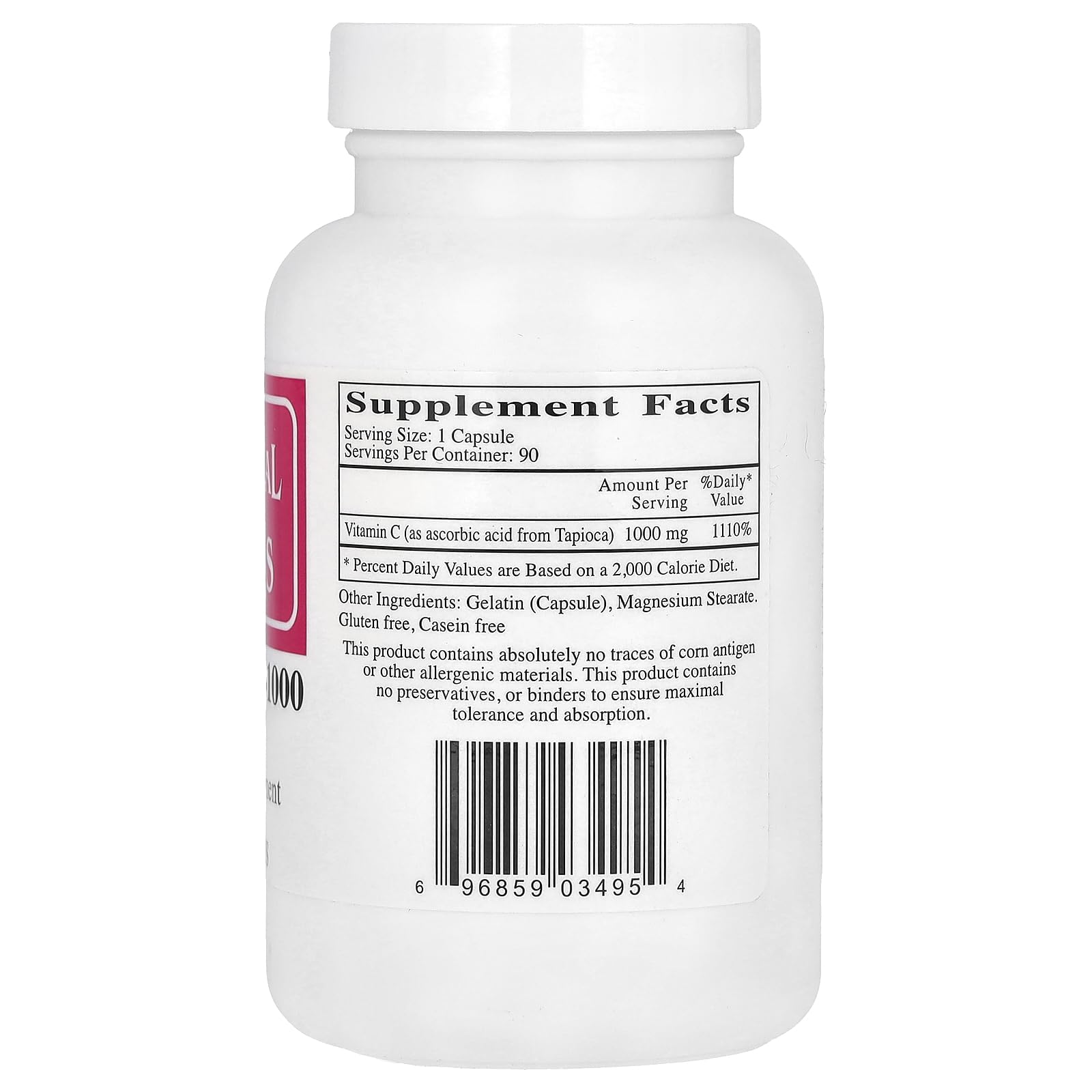 Foto 2 | Suplemento Ecological Formulas De Vitamina C-1000 90 Cápsulas - Venta Internacional.