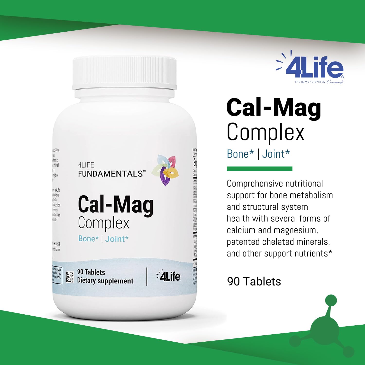Foto 4 pulgar | Complementa El Complejo Cal-mag De 4life Con Calcio Y Magnesio 90  - Venta Internacional.