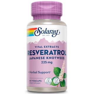 Foto 1 | Suplemento Solaray De Triple Potencia, Resveratrol, 225 Mg, 60 Cápsulas - Venta Internacional.