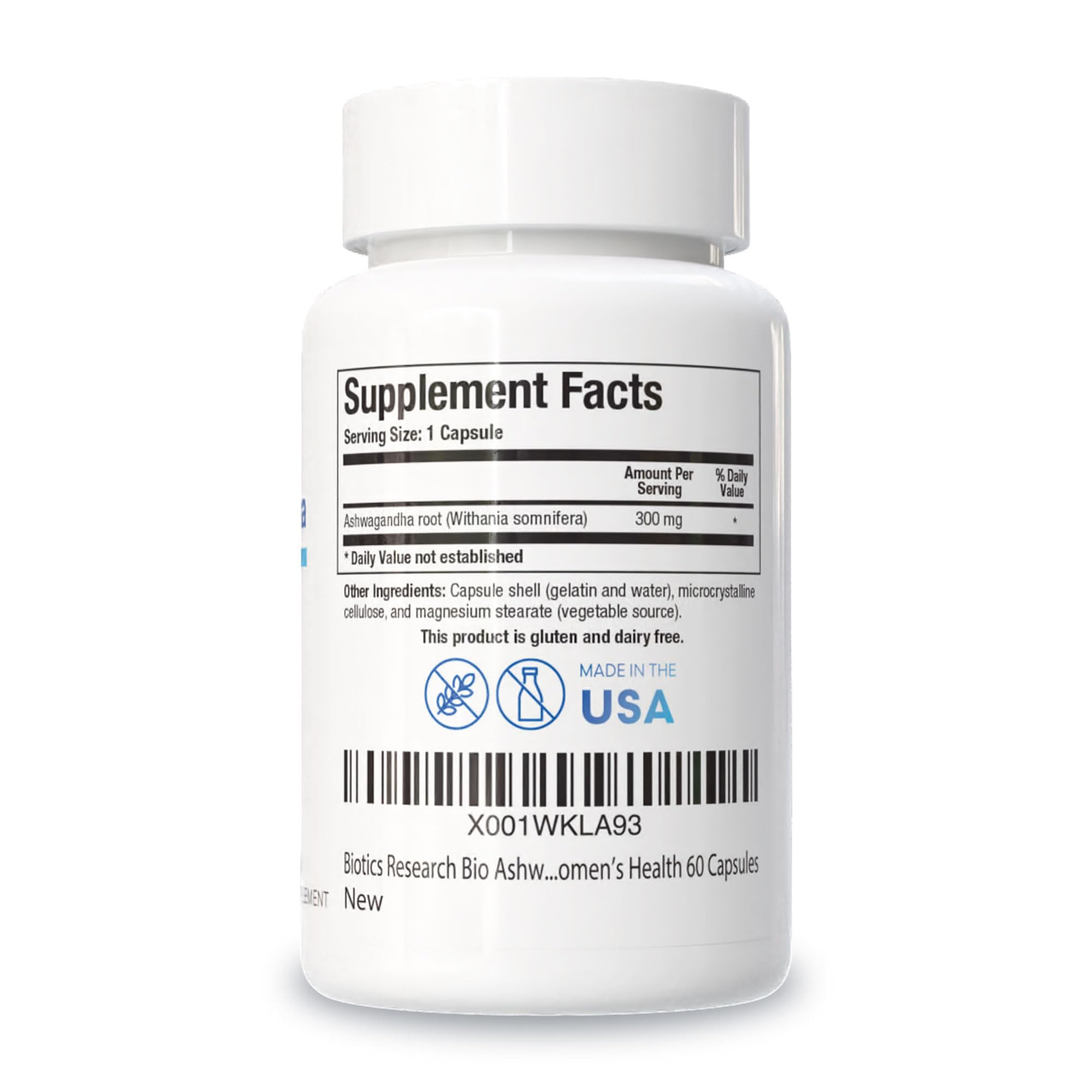 Foto 2 | Suplemento Biotics Research Bio Ashwagandha 300 Mg 60 Cápsulas - Venta Internacional.