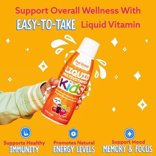 Foto 3 | Multivitamínico Líquido The Feel Great Vitamin Kids, Suplemento De 30 Días - Venta Internacional.