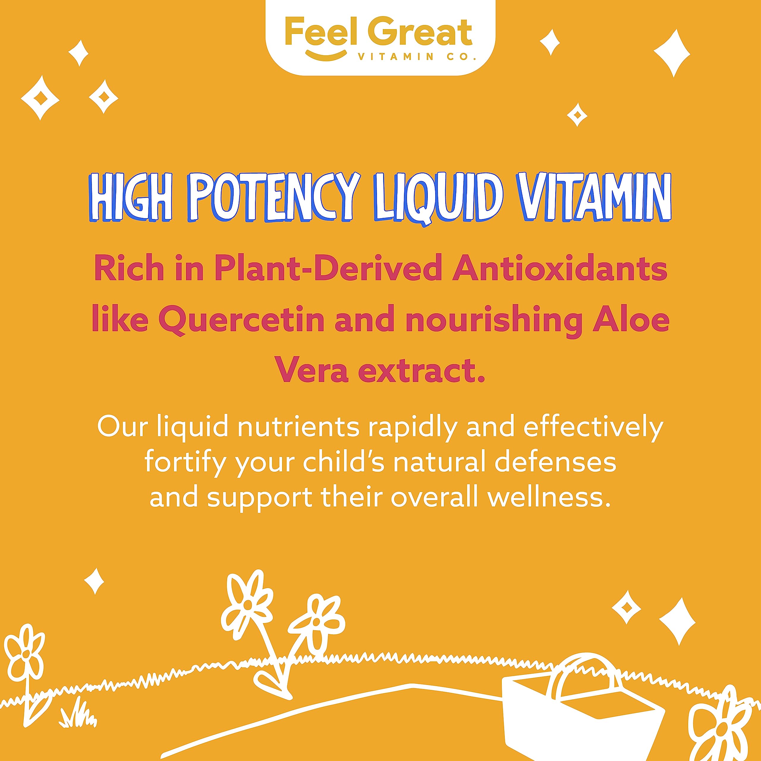 Foto 6 pulgar | Multivitamínico Líquido The Feel Great Vitamin Kids, Suplemento De 30 Días - Venta Internacional.