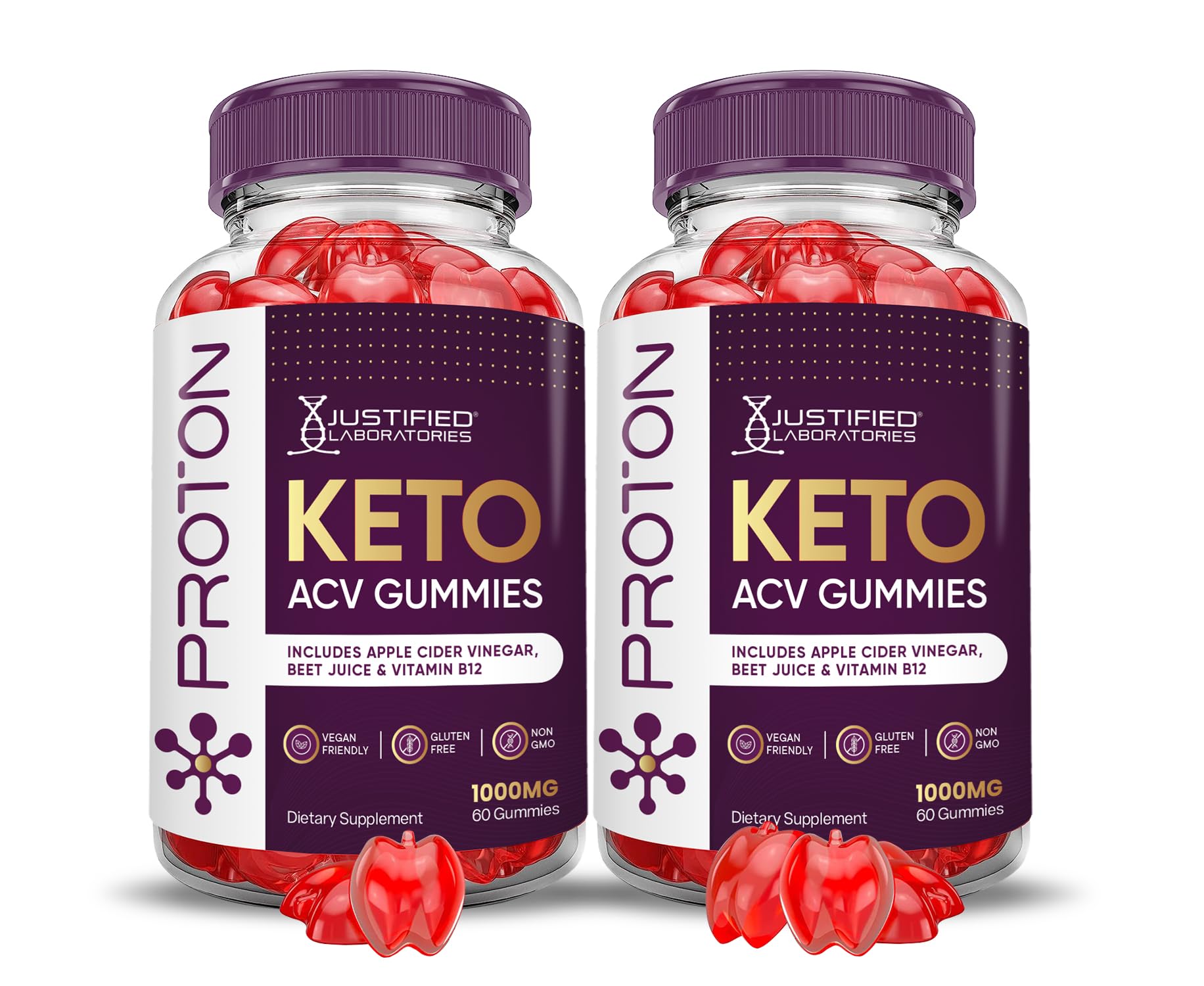 Foto 2 pulgar | Gomitas Proton Protein Keto Acv De 1000 Mg Con Granada (paquete De 2) - Venta Internacional.
