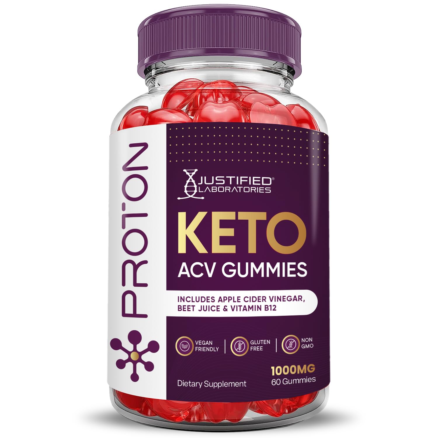Foto 4 | Gomitas Proton Protein Keto Acv De 1000 Mg Con Granada (paquete De 2) - Venta Internacional.
