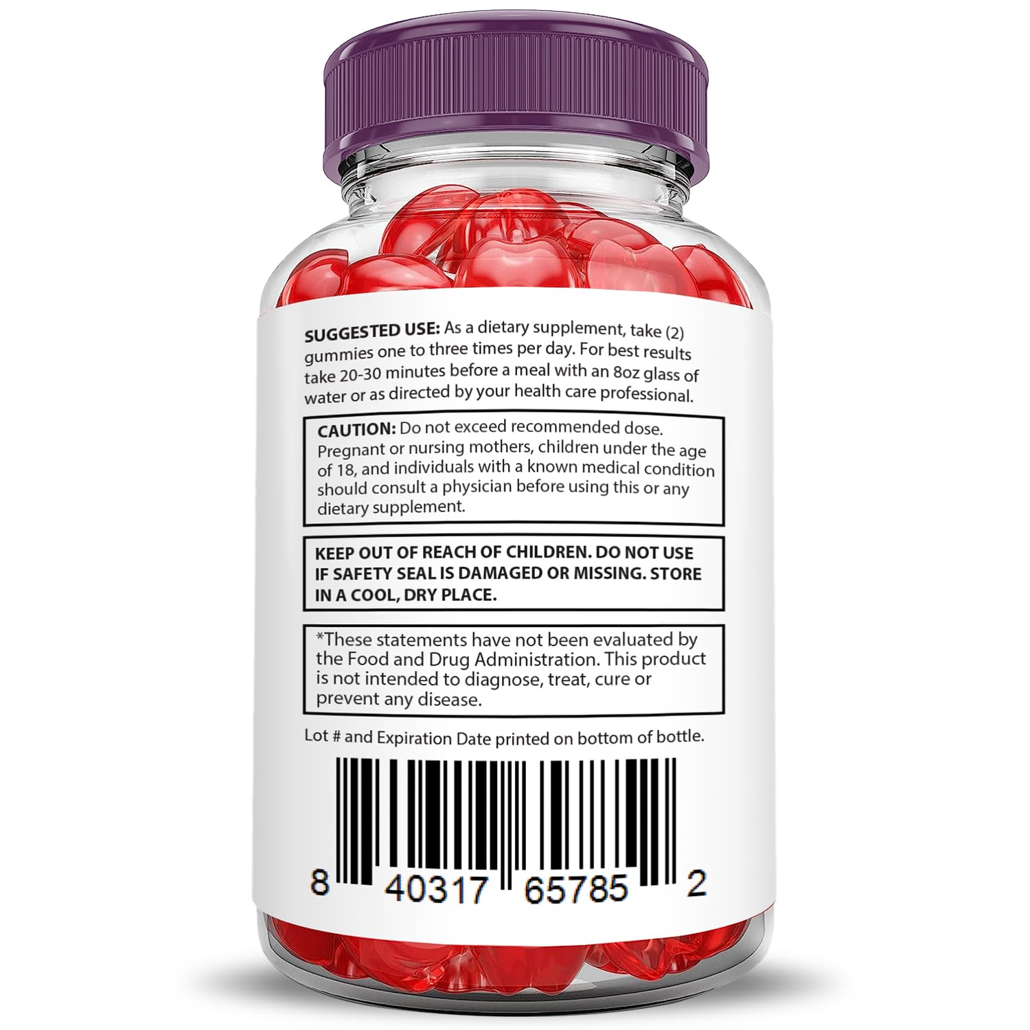 Foto 7 pulgar | Gomitas Proton Protein Keto Acv De 1000 Mg Con Granada (paquete De 2) - Venta Internacional.