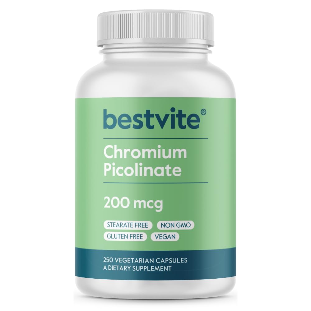 Foto 1 | Suplemento Bestvite Picolinato De Cromo 200 Mcg 250 Cápsulas - Venta Internacional.