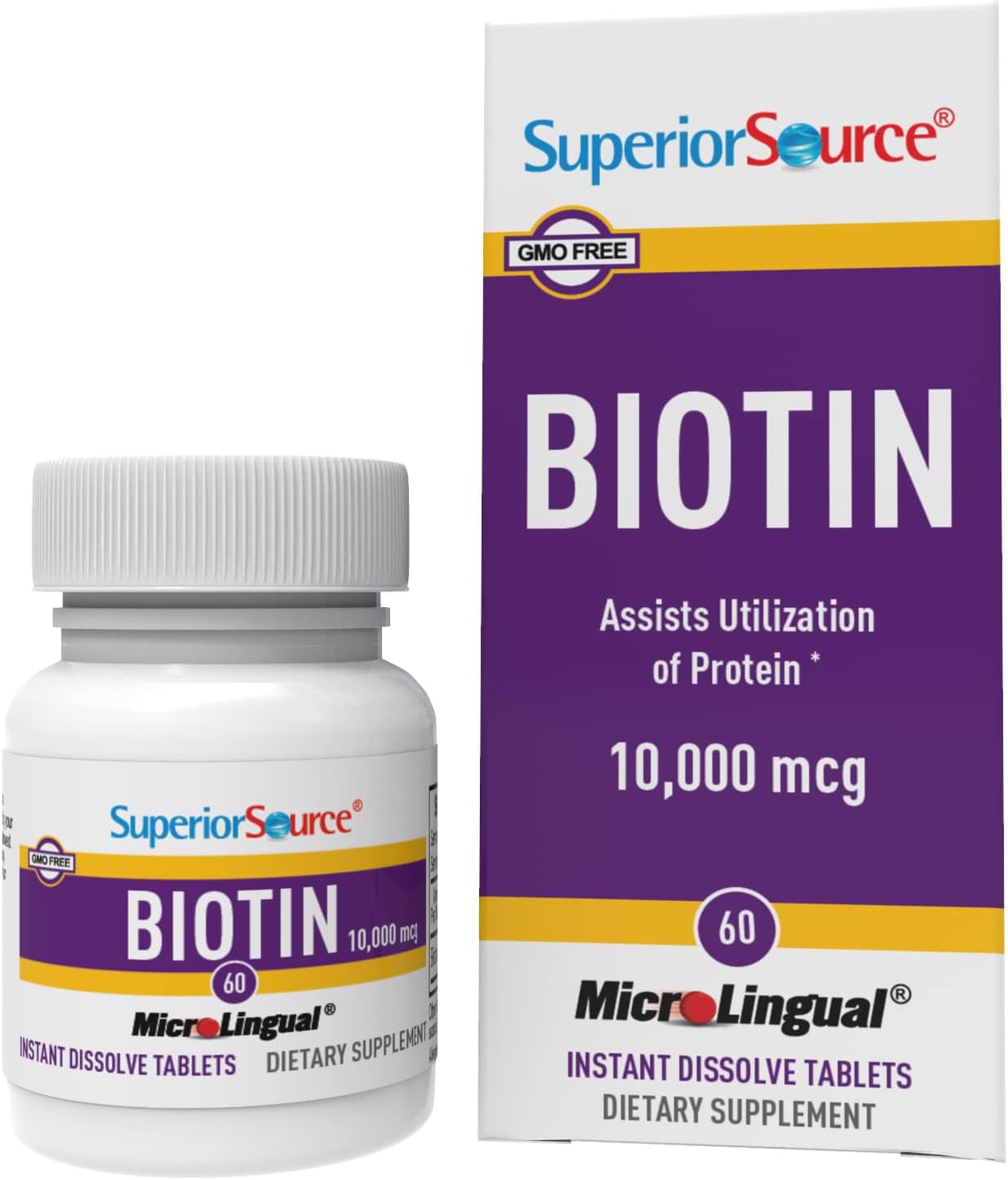 Foto 2 pulgar | El Suplemento De Biotina De 10 Mg De Fuente Superior Apoya La Salud Del Cabello - Venta Internacional.