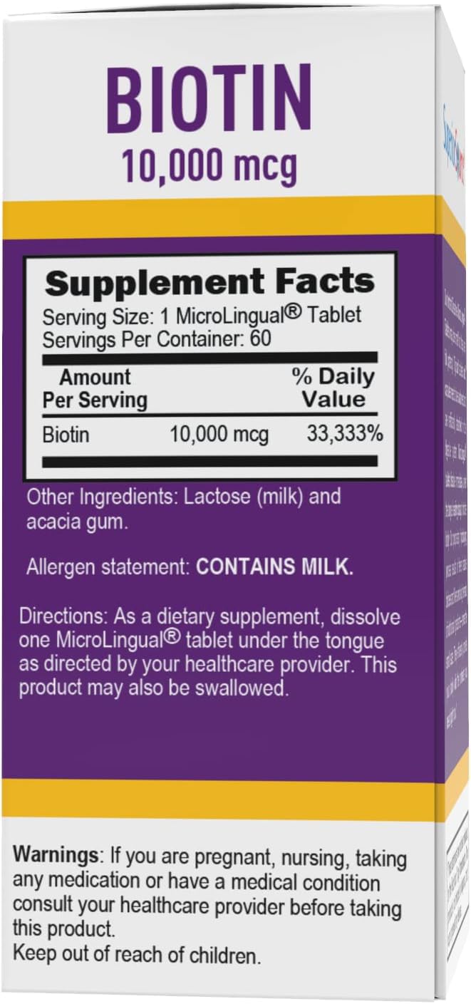 Foto 5 pulgar | El Suplemento De Biotina De 10 Mg De Fuente Superior Apoya La Salud Del Cabello - Venta Internacional.