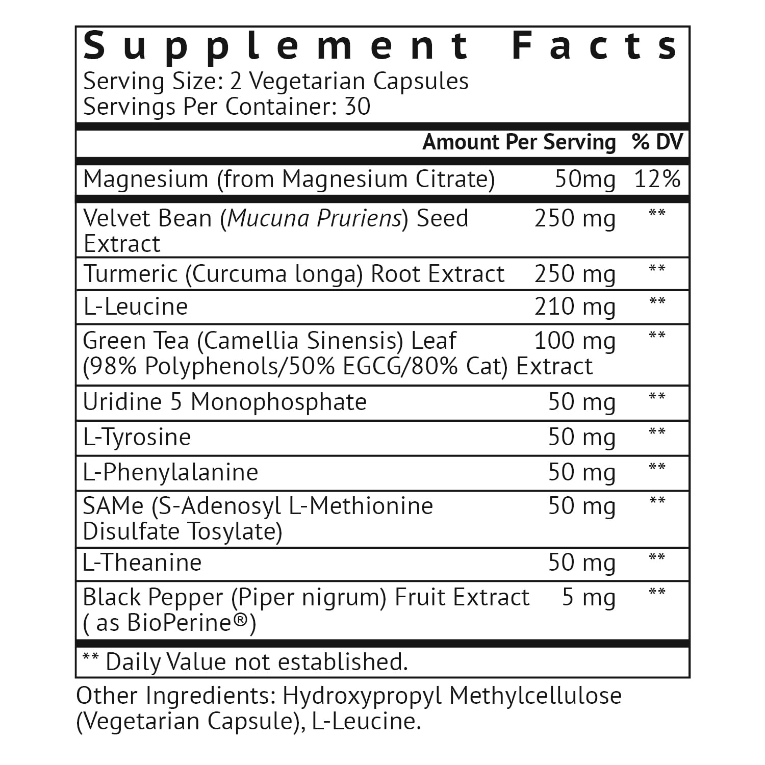Foto 3 pulgar | Suplemento De Dopamina Vitamonk Dopify Con Uridina 60 Cápsulas - Venta Internacional.