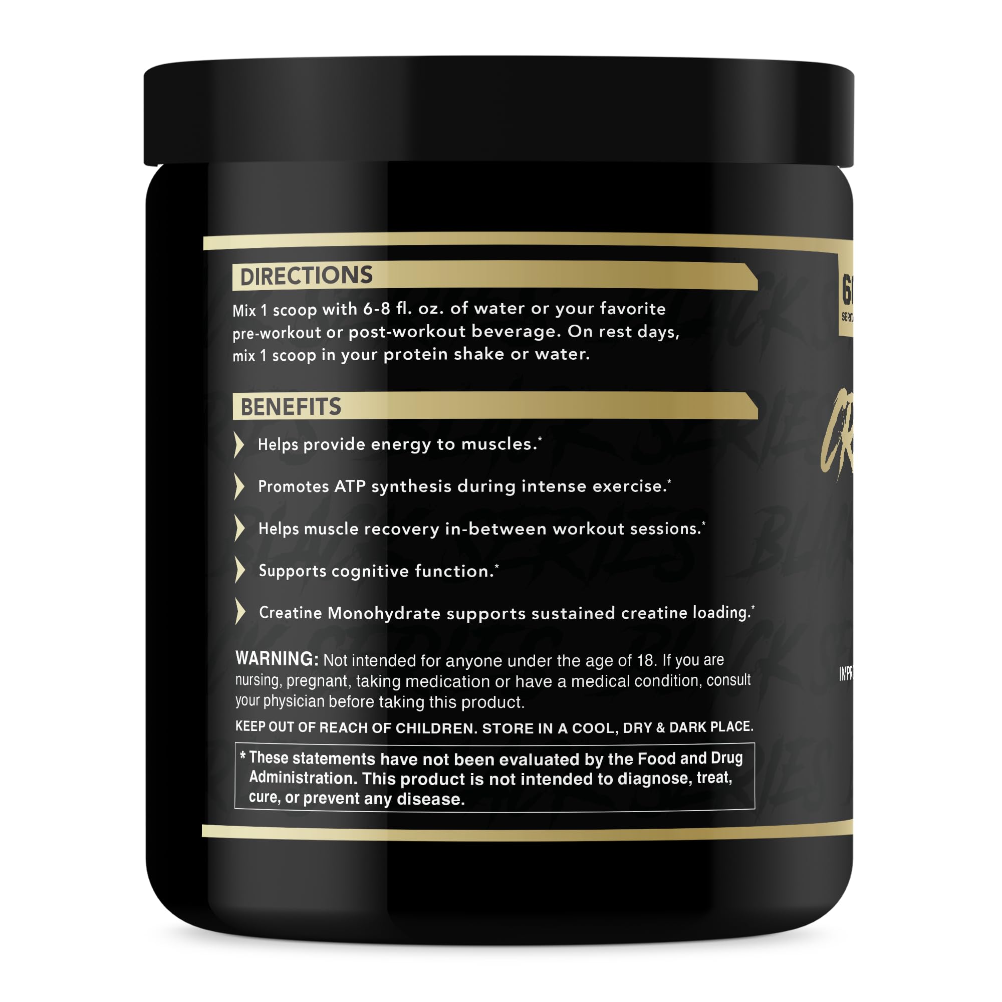 Foto 3 pulgar | Suplemento De Monohidrato De Creatina De Anabolic Warfare, 60 Porciones - Venta Internacional.
