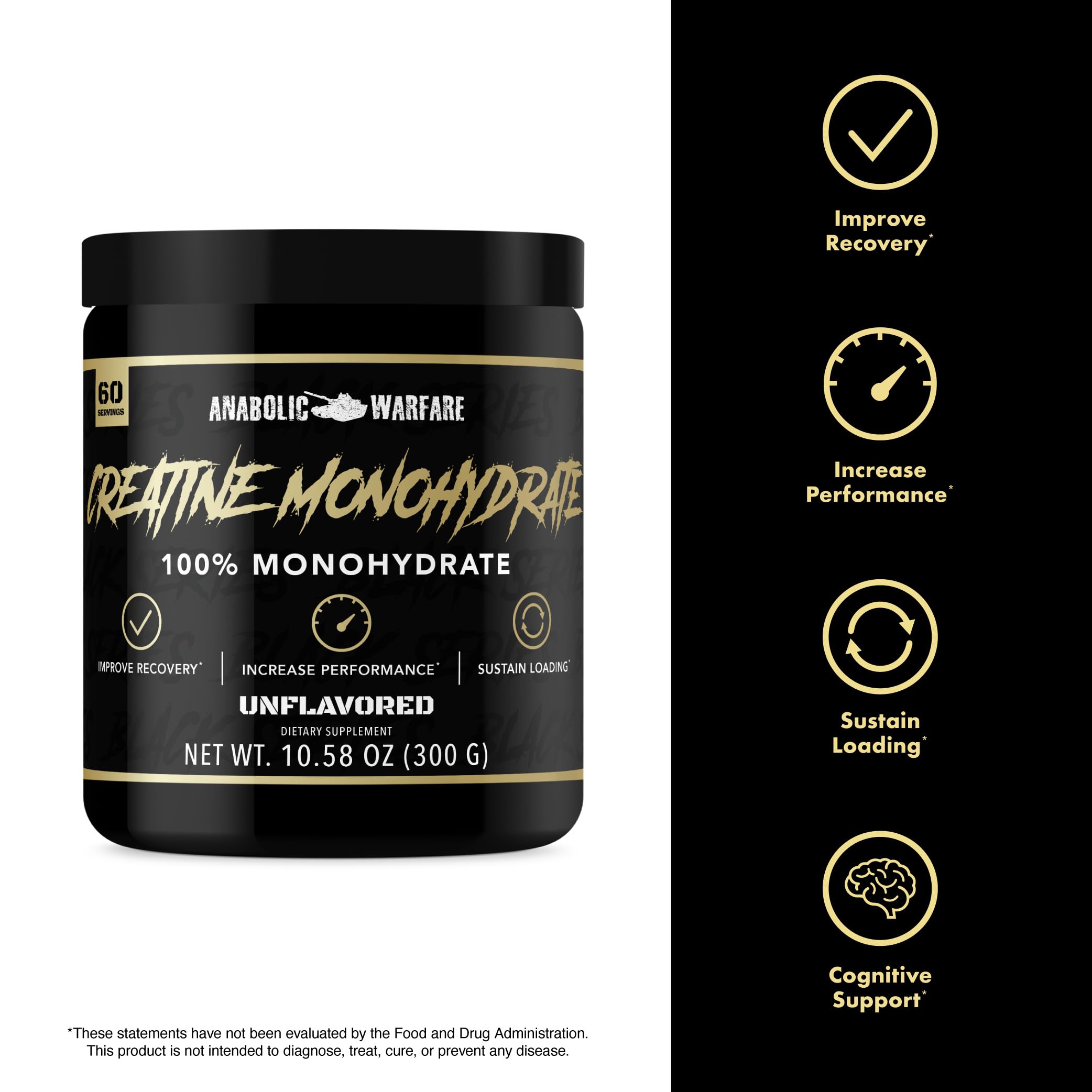 Foto 5 pulgar | Suplemento De Monohidrato De Creatina De Anabolic Warfare, 60 Porciones - Venta Internacional.