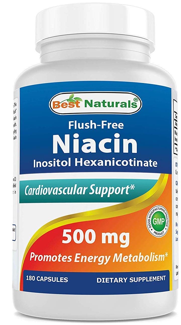 Foto 2 pulgar | Suplemento Best Naturals De Niacina Sin Flush, 500 Mg, 180 Cápsulas - Venta Internacional.
