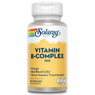 Foto 1 | Suplemento De Complejo De Vitamina B Solaray, 100 Mg, Vegano, 50 Unidades - Venta Internacional.