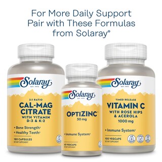 Foto 7 | Suplemento De Complejo De Vitamina B Solaray, 100 Mg, Vegano, 50 Unidades - Venta Internacional.