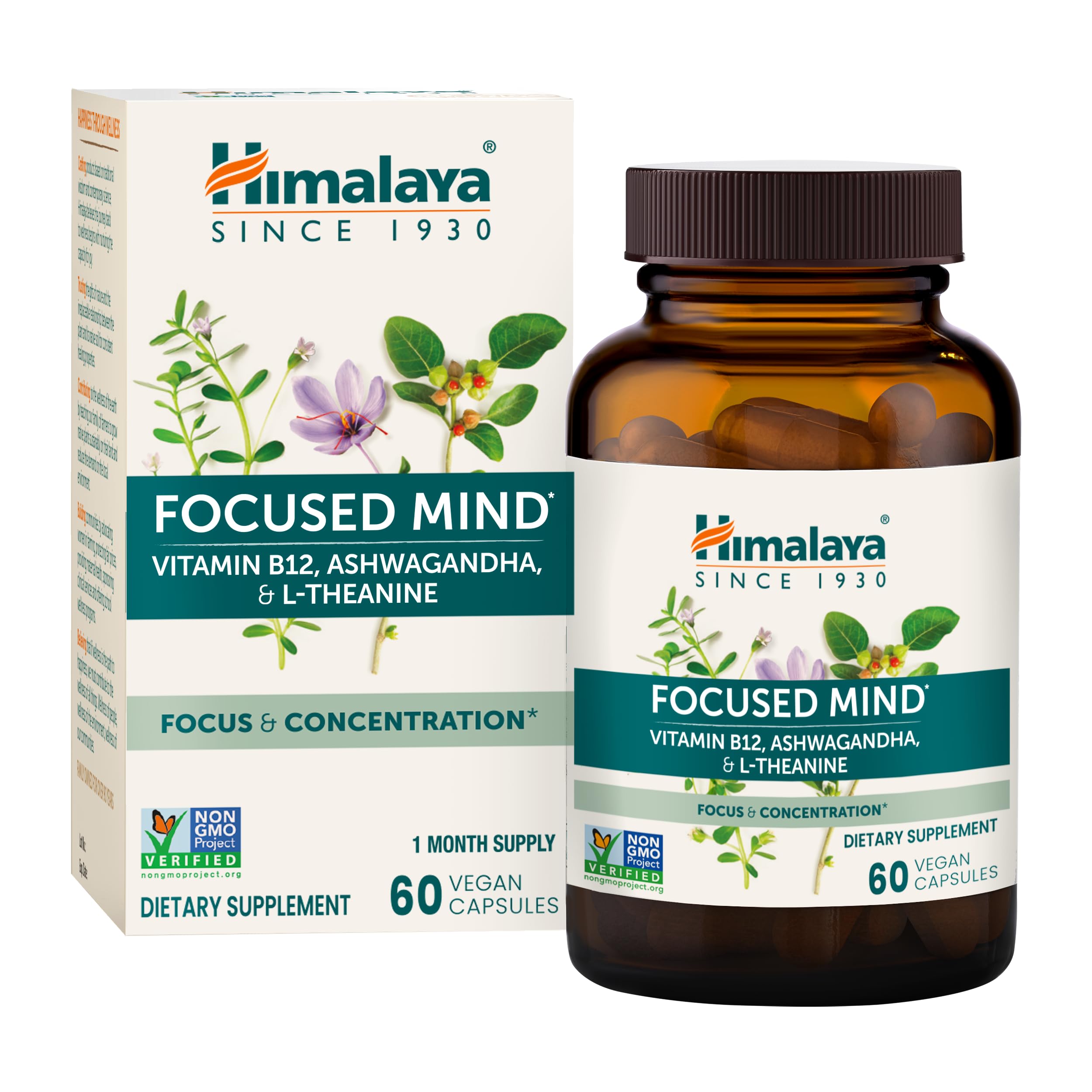 Foto 2 pulgar | Suplemento Himalaya Focused Mind, 60 Cápsulas, Suministro Para 1 Mes - Venta Internacional.