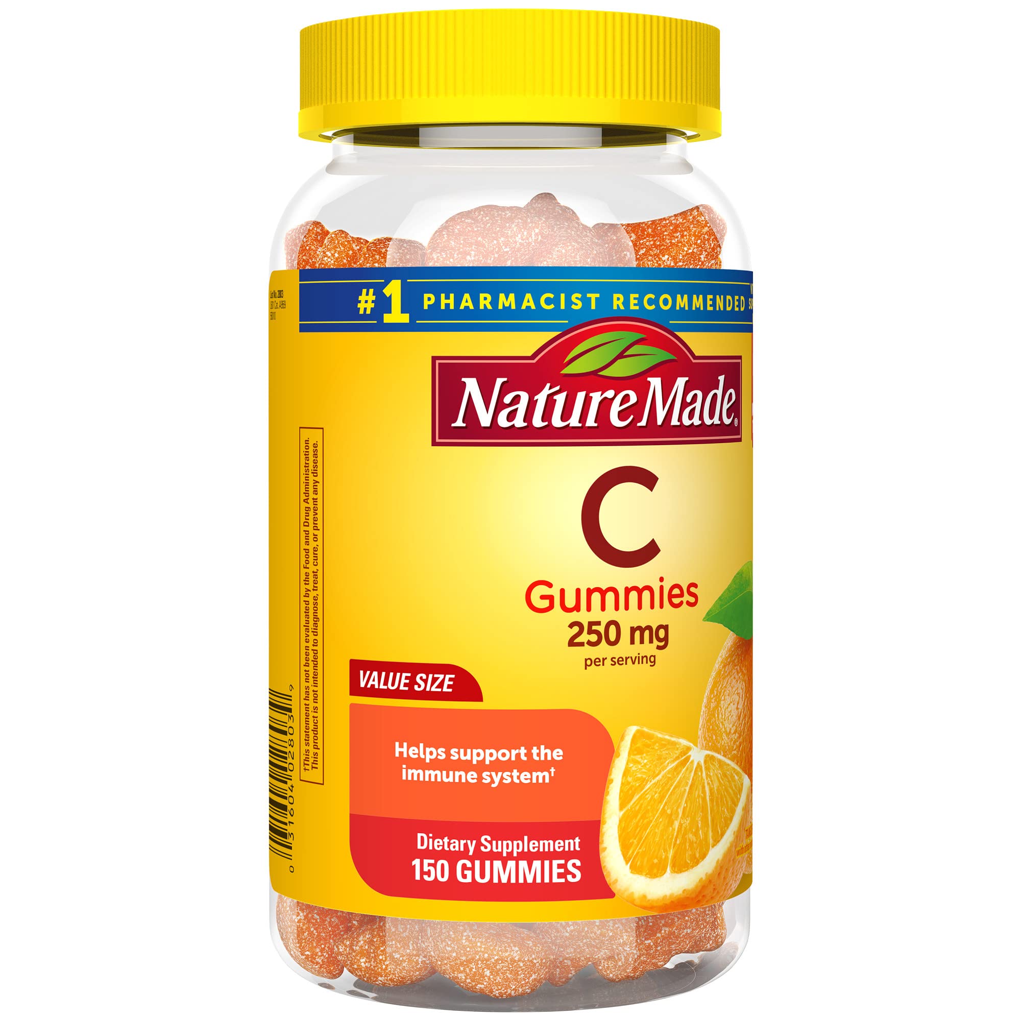 Foto 8 pulgar | Suplemento De Vitamina C Nature Made 250 Mg 150 Gomitas - Venta Internacional.