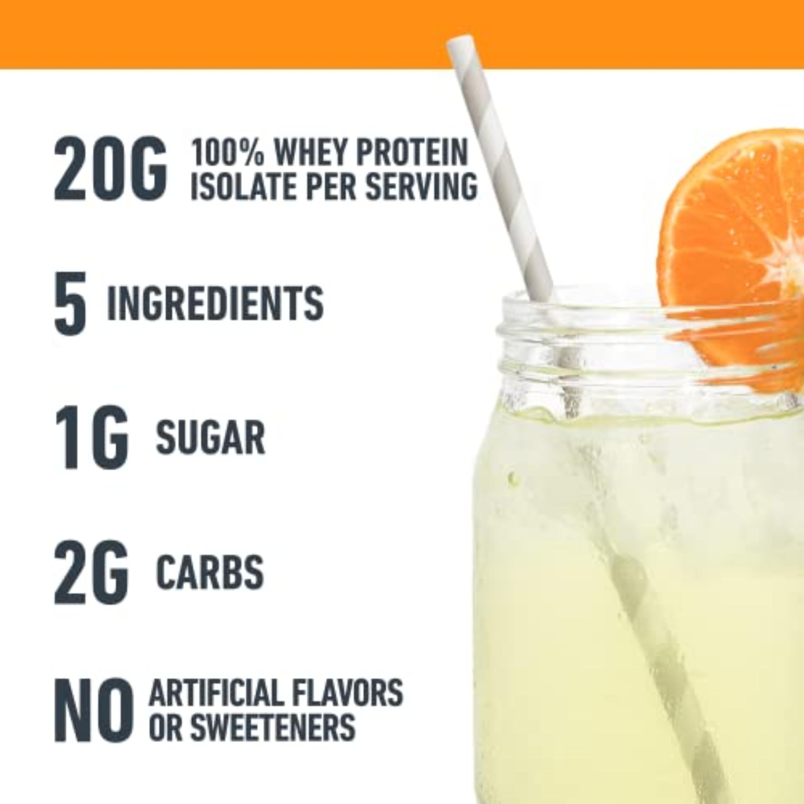 Foto 6 pulgar | Proteína En Polvo Isopure Clear Whey Isolate Citrus Lemonade 400 G - Venta Internacional.