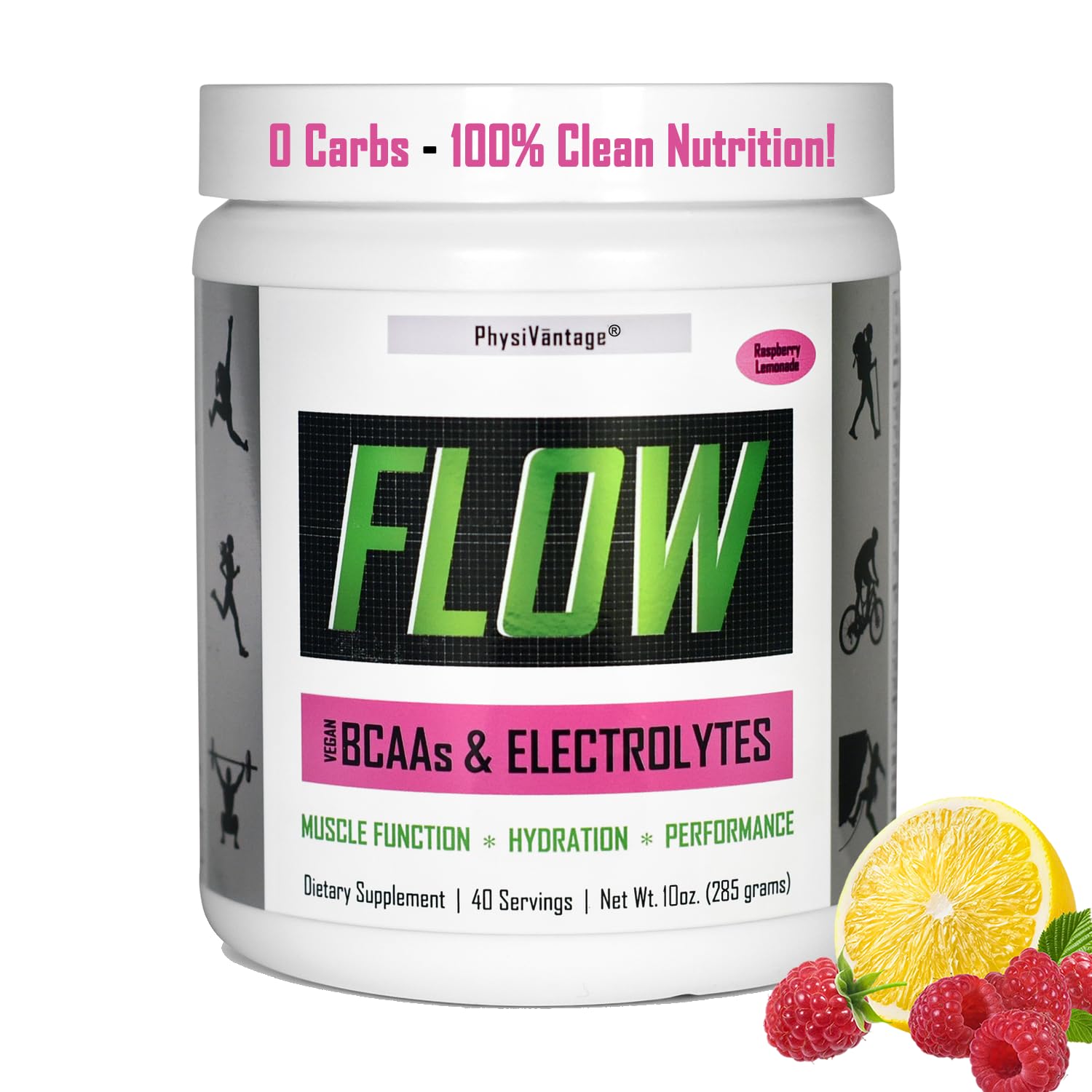 Foto 1 | Electrolito En Polvo Physivantage Flow Bcaa Keto, 40 Porciones - Venta Internacional.