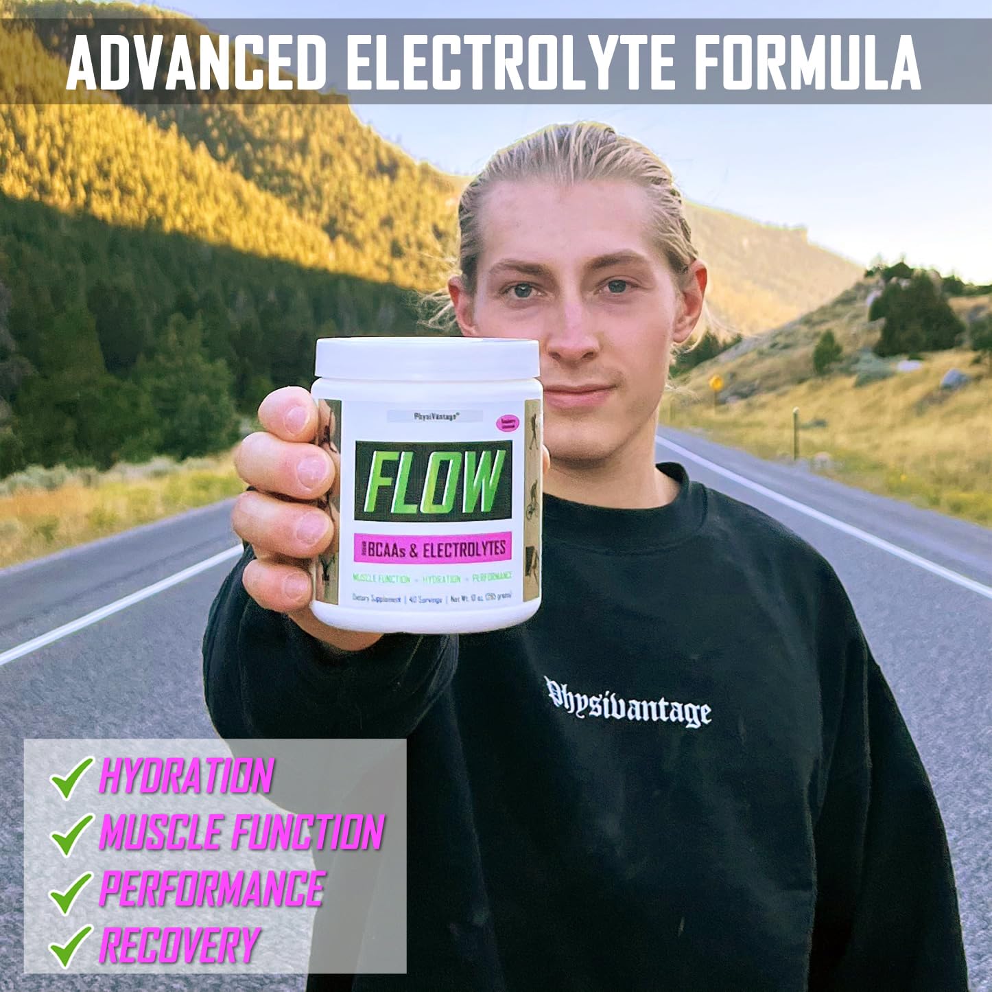 Foto 4 | Electrolito En Polvo Physivantage Flow Bcaa Keto, 40 Porciones - Venta Internacional.