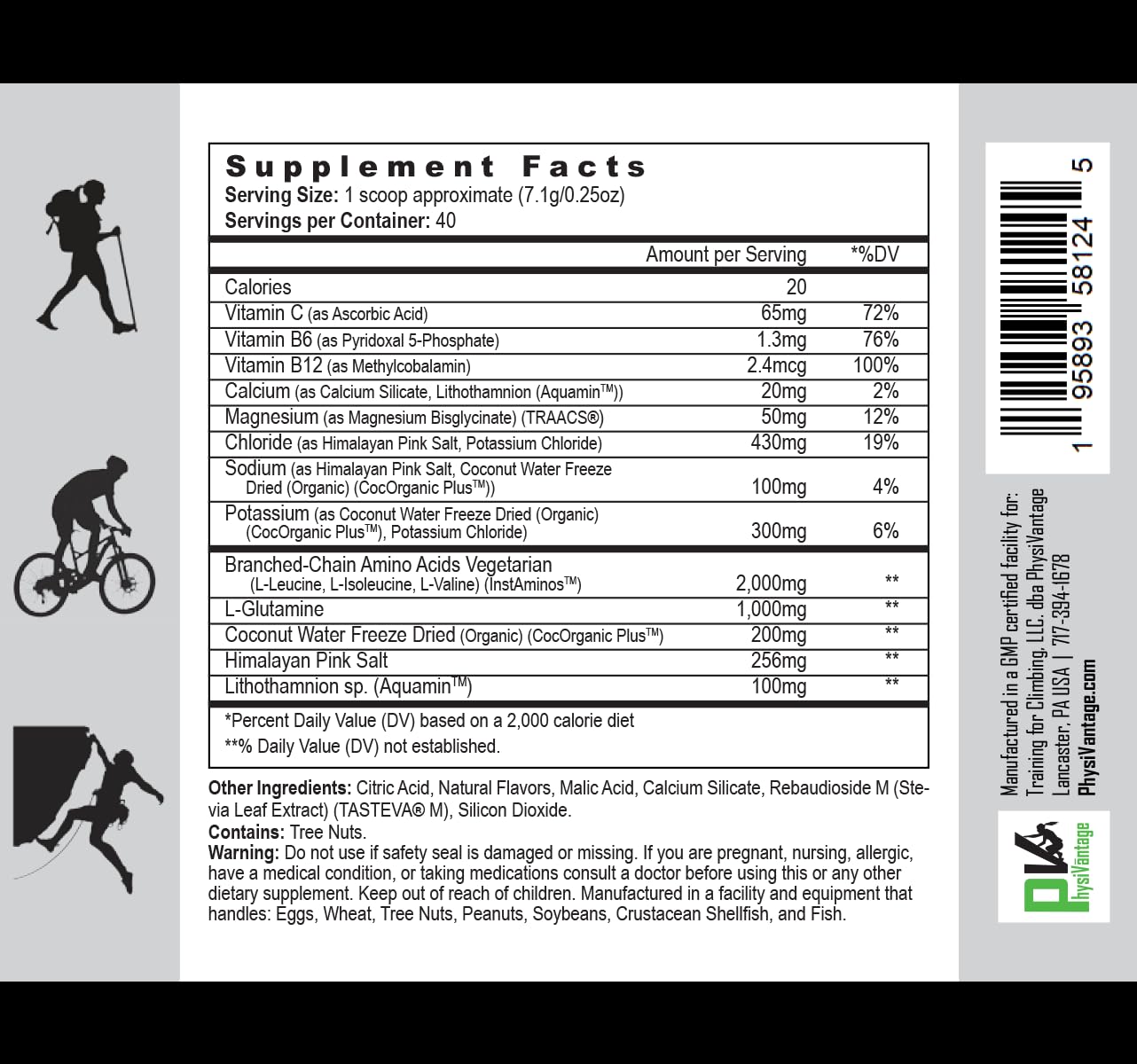 Foto 7 pulgar | Electrolito En Polvo Physivantage Flow Bcaa Keto, 40 Porciones - Venta Internacional.