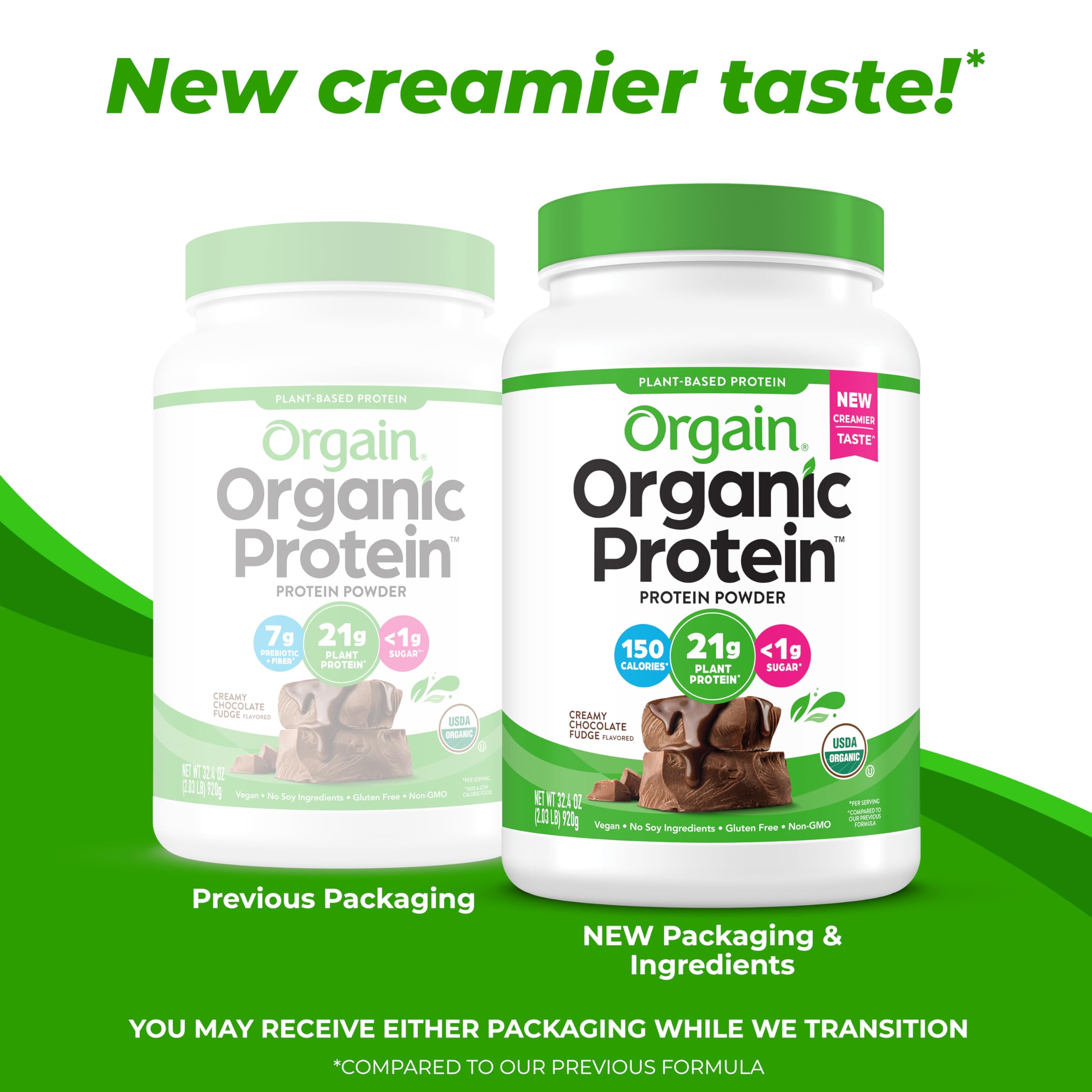 Foto 2 | Fudge De Chocolate Cremoso Vegano Orgánico Con Proteína En Polvo Orgain - Venta Internacional.