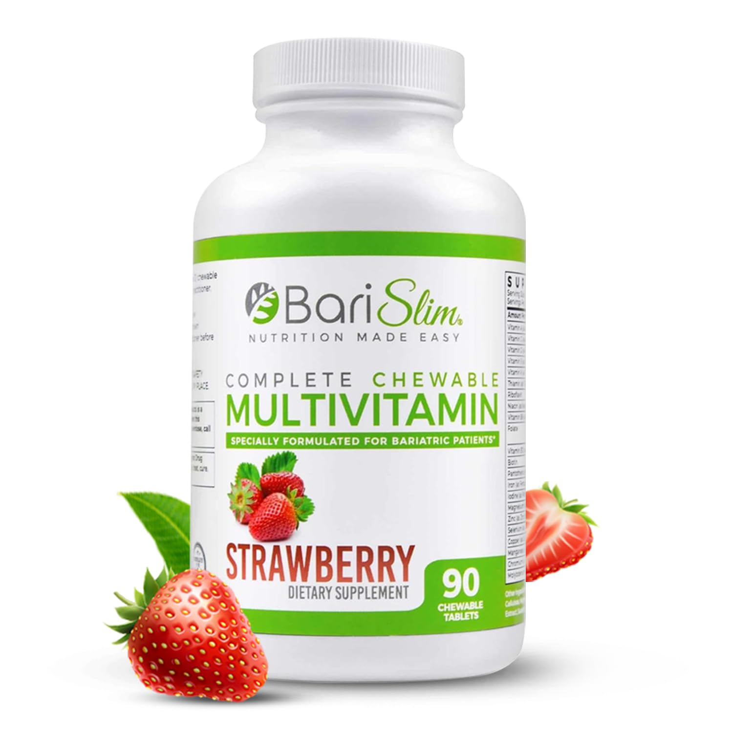 Foto 1 | Multivitamínico Bariátrico Masticable Barislim, 45 Mg, Hierro Y Fresa - Venta Internacional.