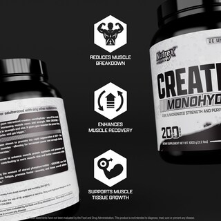 Foto 6 | Monohidrato De Creatina En Polvo Nutrex Research 1 Kg (200 Dosis) - Venta Internacional.
