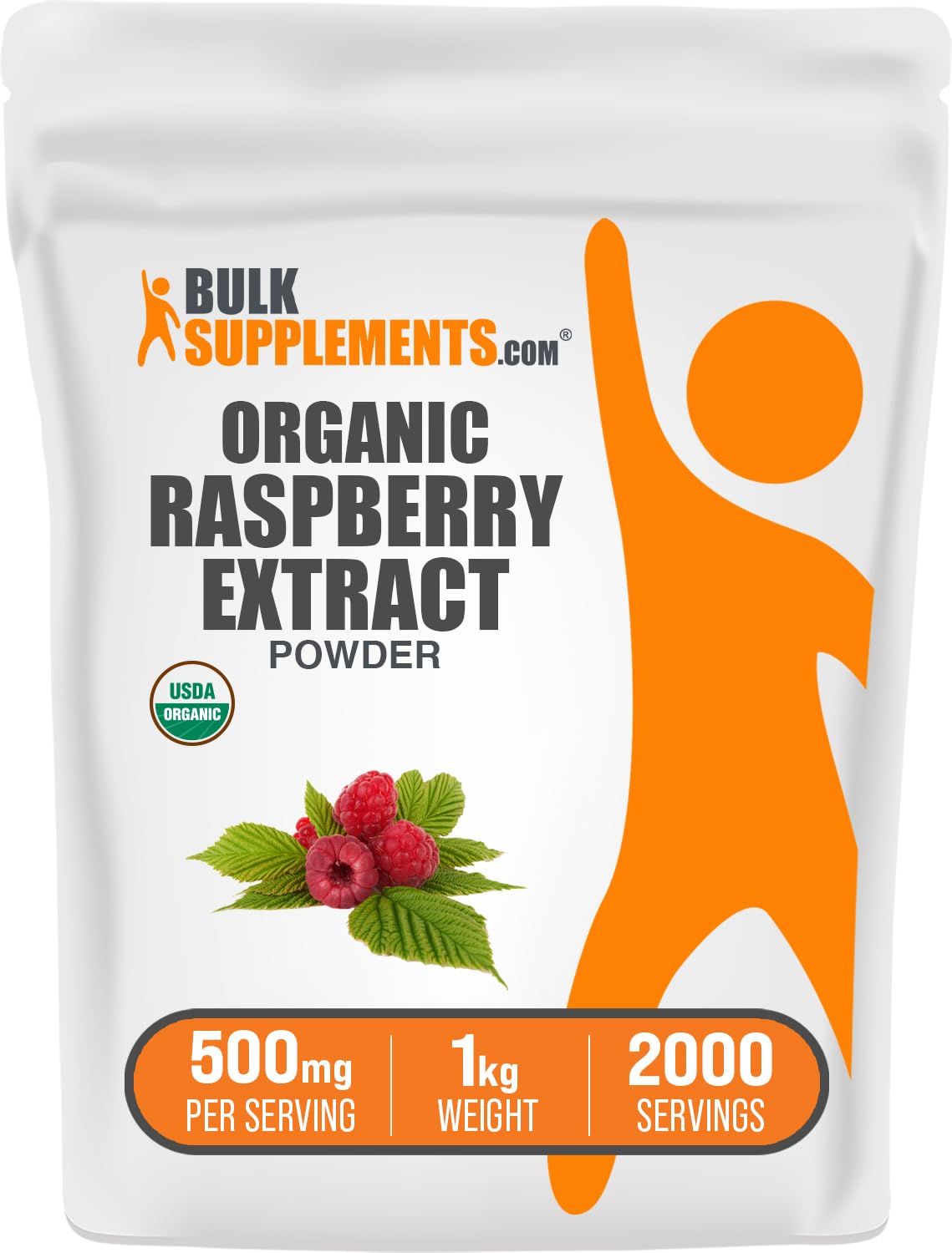 Foto 2 pulgar | Suplemento Bulksupplements.com Extracto De Frambuesa Orgánico, 1 Kg - Venta Internacional.