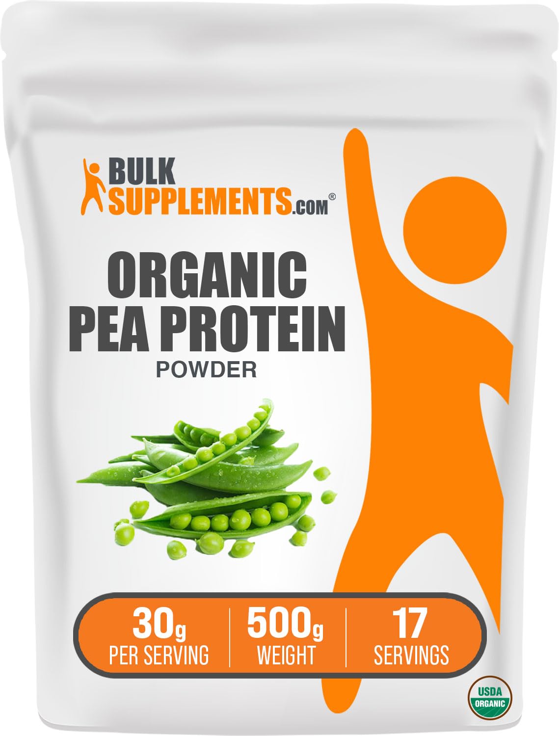 Foto 2 pulgar | Proteína De Guisante En Polvo Bulksupplements.com Orgánica 500 G - Venta Internacional.